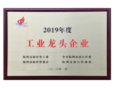 中控技術榮膺濱江區(qū)“2019年度工業(yè)龍頭企業(yè)”